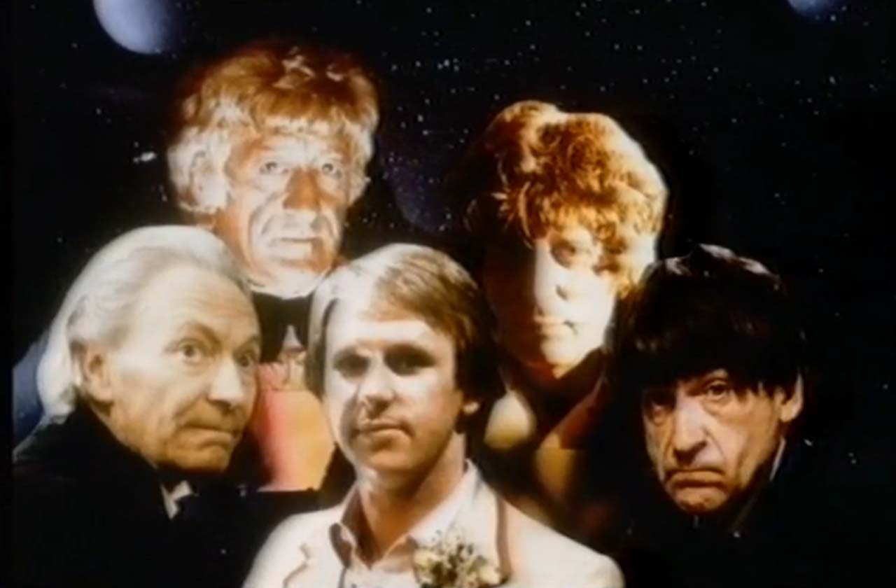 The Five Faces of Doctor Who title card